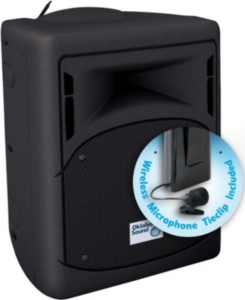 Oklahoma Sound PRA-8000/PRA8-6 Wireless PA System with Lavalier Microphone - 40W, 8