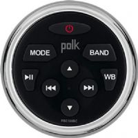 Polk PRC100BC Marine Wired Remote Control, 2" Diameter Mounting Hole, Spin-on Mounting Clamp, Waterproof (IPX6), Blue Backlight Illumination, Corrosion Resistant Materials/Finishes (ASTM B117), UV Resistant (ASTM D4329), Weight 2.0 Lbs, UPC 681787018725 (PR-C100BC PRC-100BC PRC 100BC PRC100 BC) 