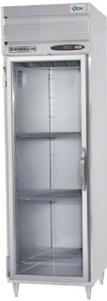Beverage Air PRD1-1BG One Section Glass Door Pass-Thru Refrigerator, 60 Amps, 60 Hertz, 1 Phase, 115 Volts, 24 Cubic Feet Capacity, Top Mounted Compressor, All Stainless Steel Construction, Swing Door Style, Glass Door Type, 1/3 Horsepower, 2 Number of Doors, 3 Number of Shelves, 1 Sections, 36 - 38 Degrees F Temperature Range, Fluorescent interior lighting, 6