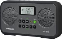 Sangean PR-D19BK FM-Stereo/AM Digital Tuning Portable Receiver, Gray/Black, 20 Station Presets (5 FM1 / 5 FM2 and 5 AM1 / 5 AM2), Easy to Read LCD Display with Backlight, Adjustable Tuning Step, Auto Seek Stations, Wide/Narrow Filter Selection for AM/FM Bands, 2 Alarm Timers by Radio and Buzzer, HWS (Humane Wake System) Buzzer, UPC 729288020226 (PRD19BK PR-D19-BK PRD19-BK PR-D19 PR D19BK PRD19) 