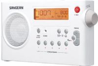 Sangean PR-D7 FM/AM Compact Digital Tuning Portable Receiver, White, 10 Memory Preset Stations (5 FM, 5 AM), Powered by Both Rechargeable and Dry Cell Batteries, Rechargeable with Battery Power Indicator, PLL Synthesized Tuning System, Alarm by Radio or HWS (Humane Wake System) Buzzer, Auto Seek Station, Sleep Timer, Snooze Function, UPC 729288029274 (PRD7 PR-D7 PR-D7) 