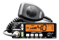 President ANDY II FCC CB Radio with 40 Channels, 7 Weather Channels, Weather Alert, Scan, VOX, and 7 Color Display; 12 / 24 V; Up/down channel selector; Volume adjustment and ON/OFF; Manual squelch and ASC; Multi-functions LCD display; S-meter; ANL filter , NB; Dimensions 4.92(W) x 6.89(D) x 1.77(H) inches; Weight 1.98 lbs (PRESIDENTANDYII PRESIDENT-ANDYII ANDYII ANDYII-FCC CBRADIO ANDY/II)  