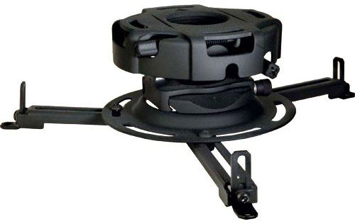Peerless PRG-UNV Precision Gear Projector Mount for Projectors Weighing Up to 50 lb, Black, Patent pending precision gear provides accurate projector image alignment, Two adjustment knobs control projector image alignment, Horizontal wrench access slots make flush mounting installations fast & easy (PRGUNV PRG UNV)