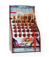 Princeton 4050D Best Synthetic Sable Watercolor and Acrylic Brush Display; Size: 17.5"W x 28.25"H x 12.75"D; Contents: 150 assorted short handle brushes; Shipping Weight 1.00 lb; Shipping Dimensions 12.75 x 17.5 x 28.25 in; UPC 088354314448 (PRINCETON4050D PRINCETON-4050D PAINTING) 