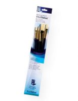Princeton 9131 RealValue Oil, Acrylic and Stain Bristle Brush Set; These brush sets offer outstanding value and the broadest range available for both professional and novice artists; Choose from an assortment of short handle and long handle sets with various brush shapes for every painting need; Tri-lingual packaging; Set includes long handle bristle brushes bright 8, filbert 4, round 6, flat 12; Contents subject to change; UPC 757063918604 (PRINCETON9131 PRINCETON-9131 REALVALUE-9131 ARTWORK) 