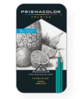 Prismacolor 24191 Premeir Turquoise Premier Soft Drawing Pencil Set; Professional quality graphite pencils designed for technical and fine art drawing; Featuring consistent grading, strong opacity, and clean erase ability; Pure and smooth lay down in a wide variety of grades; Lead sharpens to a perfect point for a scratch-less, glossy line in any weight; UPC 070735241917 (PRISMACOLOR24191 PRISMACOLOR-24191 PREMEIR-TURQUOISE-24191 DRAWING SKETCHING) 
