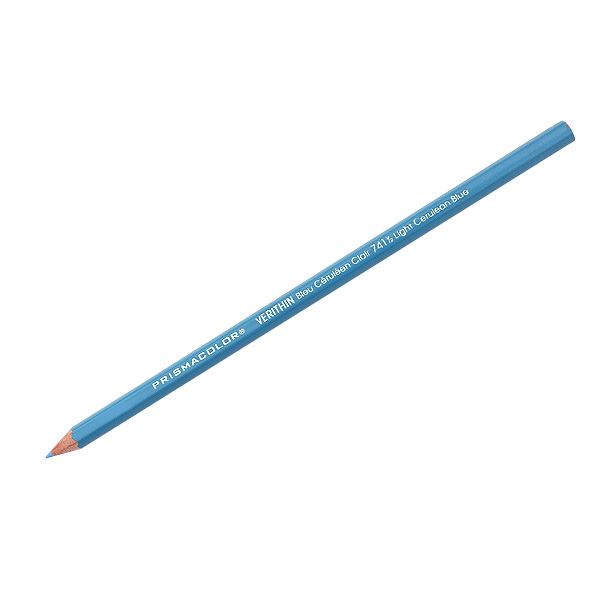 Prismacolor E741  Verithin Premier Pencil Cerulean Blue, 12 Box; Strong leads that sharpen to a needle point; Perfect for making check marks or accounting ledger entries; The brilliant colors will not smear, even when wet;  Individual colors packaged 12/box; Dimensions  8.00