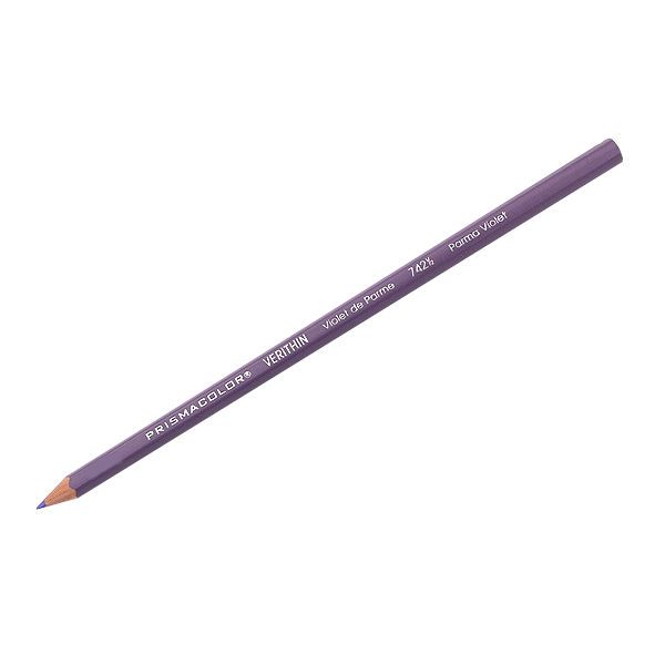 Prismacolor E742  Verithin Premier Pencil Parma Violet, 12 Box; Strong leads that sharpen to a needle point; Perfect for making check marks or accounting ledger entries; The brilliant colors will not smear, even when wet;  Individual colors packaged 12/box; Dimensions  8.00