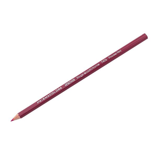 Prismacolor E743  Verithin Premier Pencil Process Red, 12 Box; Strong leads that sharpen to a needle point; Perfect for making check marks or accounting ledger entries; The brilliant colors will not smear, even when wet;  Individual colors packaged 12/box; Dimensions  8.00