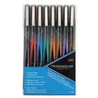 Prismacolor SN14175 Premier, Fine Line Marker 8 Color Set; Permanent, premium pigmented ink is nontoxic, archival quality, acid-free, and light-fast; It is also water resistant, has no bleed through and is smear resistant when dry; Results may vary based on paper characteristics, Ideal for crisp lines and detail work; Great for quick sketching, outlining, and creating texture; Dimension 5.5” x 0.5” x 3.4”; Weight 1.00 lbs; UPC 070735141750 ( PRISMACOLOR-FINE-LINE PRISMACOLOR-SN14175 PRISMACOLORS 