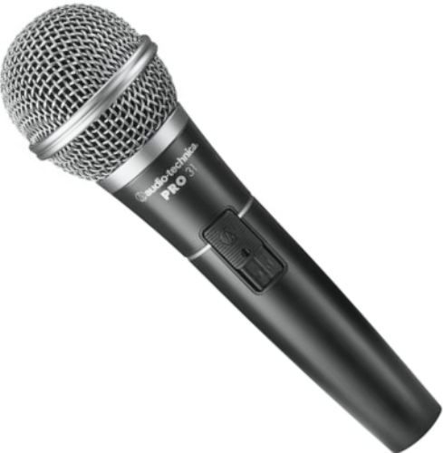 Audio-Technica PRO 31QTR Cardioid Dynamic Handheld Microphone, Frequency Response 60-13000 Hz, Open Circuit Sensitivity 55 dB (1.7 mV) re 1V at 1 Pa, Impedance 600 ohms, Close-up vocal performance microphone sets price/performance standards for intelligibility, transparent sound quality and noise suppression, UPC 042005134281 (PRO31QTR PRO-31QTR PRO31-QTR PRO31 QTR)
