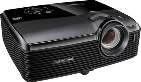 ViewSonic PRO8200 DLP Projector, 2000 ANSI lumens Image Brightness, 4000:1 dynamic Image Contrast Ratio, 29.9 in - 299 in Image Size, 3 ft - 33 ft Projection Distance, 1.4 - 2.14:1 Throw Ratio, 1920 x 1080 Resolution, Widescreen Native Aspect Ratio, 85 V Hz x 100 H kHz Max Sync Rate, 230 Watt Lamp Type, 4000 hours / 6000 hours economic mode Lamp Life Cycle, Manual Focus Type, Manual Zoom Type, 1.5x Zoom Factor (PRO8200 PRO-8200 PRO 8200)