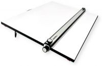Proartek Drafting PK00015 Model PXB24 Portable Drafting Drawing Board 18" x 24"; PXB Series; Adjustable Aluminum Parallel Straightedge; Carry Handle; Architecture Tool for Students and Professionals; Rubber Grip Tracks Underside the Board; 3" Folding Metal Legs with Rubber-dipped Ends; Ships Fully Assembled and Double Boxed; Package Dimensions: 26.75" x 19.75" x 3.78"; Weight: 11 lbs (PROATEKPK00015 PROARTEK-PK00015 PROARTEK-DRAFTING-PK00015 PROARTEKDRAFTING-PK00015 PK00015) 
