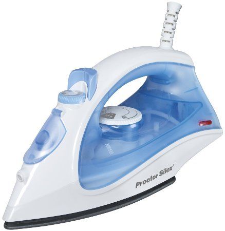 Proctor Silex 17170 Iron with Temperature Dial, Blue, Temperature dial with fabric guide, Adjustable steam Nonstick soleplate, Spray and blast, On light, Self clean system flushes out loose mineral deposits ensuring optimal performance (PROCTORSILEX1717017-170 171-70)
