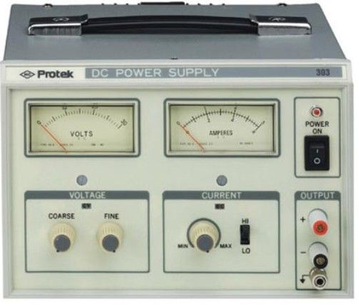 Variable Power Supply. Protek 303 Single Output Power