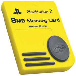 NYKO PS80516 PS2 8MB Memory Card, Yellow (PS-80516, PS 80516, 80516, 743840805168)