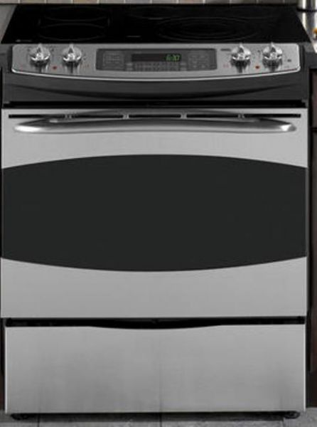 GE General Electric PS905SPSS Slide-in Electric Range with 4.4 cu. ft. TrueTemp Oven, 30