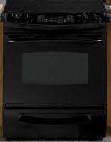 GE General Electric PS968DPBB Slide-in Electric Range with 4.1 cu. ft. PreciseAir Convection Oven, 30" Size, 4.1 cu. ft. Total Capacity, Large Oven Unit Capacity, Self-Clean Oven Cleaning Type, Variable Cleaning Time, Upfront Control Location, 1 Ribbon 1200W - 6" Heating Elements, 1 Ribbon 1050/1950/3000 - 6"/9"/12" Tri-Ring Element, 2 Ribbon 1800 watt - 7" Heating Elements, 1 800 watt - Bridge Element, Black Finish (PS968DPBB PS968DP-BB PS968DP BB PS968DP PS968DP PS-968DP PS 968DP) 