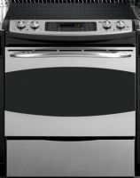 GE General Electric PS968SPSS Slide-in Electric Range with 4.1 cu. ft. PreciseAir Convection Oven, 30" Size, 4.1 cu. ft. Total Capacity, Large Oven Unit Capacity, Self-Clean Oven Cleaning Type, Variable Cleaning Time, Upfront Control Location, 1 Ribbon 1200W - 6" Heating Elements, 1 Ribbon 1050/1950/3000 - 6"/9"/12" Tri-Ring Element, 2 Ribbon 1800 watt - 7" Heating Elements, 1 800 watt - Bridge Element, Stainless Steel Finish (PS968SPSS PS968SP-SS PS968SP SS PS968SP PS-968SP PS 968SP) 