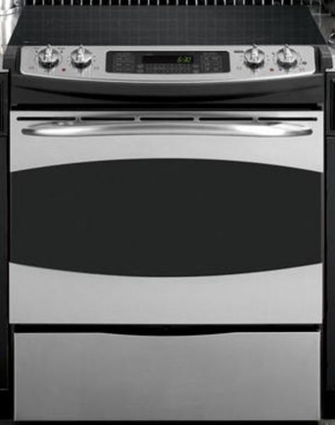 GE General Electric PS968SPSS Slide-in Electric Range with 4.1 cu. ft. PreciseAir Convection Oven, 30