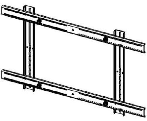 Chief PSB-UB Model PSB Universal Plasma Interface Bracket for Large Flat Panel Displays - Black, Adjustable vertical and horizontal interface brackets provides a universal mounting solution for large flat panel displays from 30-63