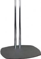 Premier PSD-TS72 Dual-Pole 72-Inch Floor Stand, Chrome Poles/Dark Gray Base, Adjust mount along poles for perfect viewing height, Cable concealment inside poles, Optional cover packs (CPP/CPA) and shelves (PSD-SHB) available, Mates with PSM and CTM series display mounts (required) (PSDTS72 PSD TS72) 