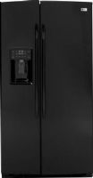 GE General Electric PSHF6MGZBB Profile Series Side by Side Refrigerator, 25.9 cu. ft. Total Capacity, 16.1 cu. ft. Fresh Food Capacity, 9.8 cu. ft. Freezer Capacity, 24.2 sq. ft. Shelf Area, 4 Electronic Sensors, LED Dispenser Light, 5 Glass Total, 3 Adjustable, 2 Slide-Out, 3 Spill Proof, 1 Fixed - Crisper Cover, 4 Total ClearLook - 3 Adjustable with Gallon Storage Fresh Food Door Bins, Black Color (PSHF6MGZ-BB PSHF6MGZ BB PSHF6MGZBB PSHF6MGZ PSHF-6MGZ PSHF 6MGZ) 