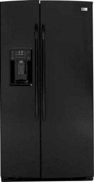 GE General Electric PSHF6MGZBB Profile Series Side by Side Refrigerator, 25.9 cu. ft. Total Capacity, 16.1 cu. ft. Fresh Food Capacity, 9.8 cu. ft. Freezer Capacity, 24.2 sq. ft. Shelf Area, 4 Electronic Sensors, LED Dispenser Light, 5 Glass Total, 3 Adjustable, 2 Slide-Out, 3 Spill Proof, 1 Fixed - Crisper Cover, 4 Total ClearLook - 3 Adjustable with Gallon Storage Fresh Food Door Bins, Black Color (PSHF6MGZ-BB PSHF6MGZ BB PSHF6MGZBB PSHF6MGZ PSHF-6MGZ PSHF 6MGZ)