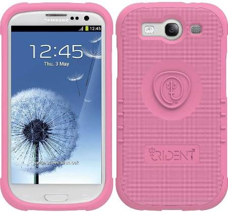 Trident PS-I9300-PK Perseus A.M.S Case, Pink For use with Samsung Galaxy S III, Light-duty case provides protection from minor bumps and scratches, Anti-skid texture allows for a comfortable grip of your device, Self-applicable screen protector provides reliable screen protection, Slim design allows it to slide in and out of pockets with ease, UPC 848891000750 (PSI9300PK PSI9300-PK PS-I9300PK PS-I9300)
