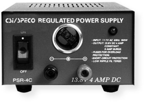 Speco Technologies PSR4C Power Supply; Black; IndoorDome IP Camera; 1/2.9