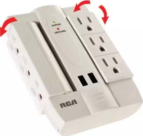 Audiovox PSWTS6UWH Six-Outlet Surge Protector with 2 USB Ports, Six swivel outlets, 2 2.1A USB charging ports, Surge protector is easy to set up, Power protection for your devices, 2100 joules surge protection, Weight 1.8 Lbs, UPC 044476118074  (AUDIOVOXPSWTS6UWH AUDIOVOX PSWTS6UWH PSWTS 6 UWH PSWTS 6UWH PSWTS6 UWH AUDIOVOX-PSWTS6UWH PSWTS-6-UWH PSWTS-6UWH PSWTS6-UWH)