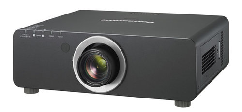 Panasonic PT-DZ21KU WUXGA 20000 Lumens Large Venue 3-Chip DLP Projector, 24.4 mm (0.96 inches) diagonal (16:10 aspect ratio) Panel Size; DLP chip x 3, DLP projection system Display Method; 2304000 (1920 x 1200) x 3, total of 6912000 pixels; 465 W UHM lamp x 4, replacement cycle of up to 2000 hours; 20000 lm (four-lamp) Brightness; 10000:1 (full on/off, with dynamic iris set to 