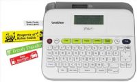 Brother PTD400AD Label Maker, Up to 47.2 inch/min Print Speed, Preview screen, character keyboard, cutterBuilt-in Devices, 180 B&W dpi Max Resolution, 5 line printing Features, 3 lines x 15 characters Display Resolution, QWERTY Keyboard, 9 copies Repeating Printing, 9 x barcode Fonts Included, TZe tape Compatible Tapes, Roll 1.8 cm Max Media Size, 1 x manual load - 1 rolls - Roll 0.7 in Media Feeders, UPC 012502638810 (PTD400AD PTD-400-AD PTD 400 AD) 