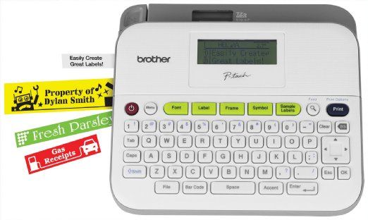 Brother PTD400AD Label Maker, Up to 47.2 inch/min Print Speed, Preview screen, character keyboard, cutterBuilt-in Devices, 180 B&W dpi Max Resolution, 5 line printing Features, 3 lines x 15 characters Display Resolution, QWERTY Keyboard, 9 copies Repeating Printing, 9 x barcode Fonts Included, TZe tape Compatible Tapes, Roll 1.8 cm Max Media Size, 1 x manual load - 1 rolls - Roll 0.7 in Media Feeders, UPC 012502638810 (PTD400AD PTD-400-AD PTD 400 AD)