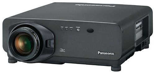 Panasonic PT-D7700U-K Large Venue SXGA+ DLP Projector with BriteOptic Dual-Lamp Technology, 7000 ANSI lumens, Outstanding contrast ratio up to 4000:1, 1400 x 1050 native resolution, Aspect Ratio 4:3, 16-bit colour depth for natural film-like images, 22 kg (48.5 lbs.) (PTD7700UK PT-D7700UK PT-D7700U PTD7700U-K PTD7700U)