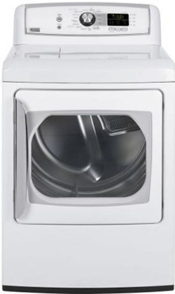 GE General Electric PTDS850EMWW Profile Harmony Series Electric Steam Dryer with 7.3 cu. ft. Capacity, 27