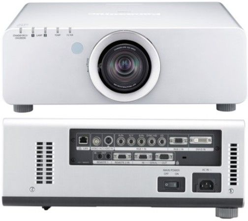 Panasonic PT-DW6300US WXGA Fixed Installation DLP Projector with vVvid Picture Quality with High Brightness, 6,000 ANSI Lumens, 16:10 Aspect Ratio, Native Resolution 1280 x 800 pixels, 2,000: 1 Contrast Ratio, 50 - 600 inch Screen Size, System Daylight View 2, Auto Cleaning Filter, Dual Lamp System, 35.3 lbs (PTDW6300US PT DW6300US PT-DW6300U PT-DW6300)