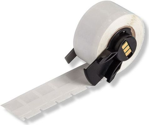 Brady PTL-11-427 TLS 2200 and TLS PC Link Labels, White/Translucent Color; Self-Laminating Vinyl; For TLS 2200 and TLS-PC Link Printers; 500 per Roll; UL Recognized; Acrylic Adhesive; Dimensions 0.500