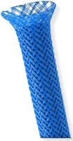 TechFlex PTN0.13 BLUE General Purpose 0.125" Braided Cable Sleeve, Blue Color, 1000 Feet; Economical and easy to install; Resists gasoline, engine chemicals, and cleaning solvents; Expands up to 150 percent; Cut and abrasion resistant; FMVSS 302 approval; Available in black color; Polyethylene terepthalate material; PTN grade; 0.010" monofilament diameter; 1000 ft spool; Dimensions 0.125" nominal size; Weight 2.0lbs; UPC N/A (PTN0.13 BLUE PTN013BLUE IN-XS18BL-1K INXS18BL1K) 