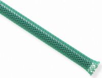 TechFlex PTN0.13 GREEN General Purpose 0.125" Braided Cable Sleeve, Green Color, 1000 Feet; Economical and easy to install; Resists gasoline, engine chemicals, and cleaning solvents; Expands up to 150 percent; Cut and abrasion resistant; FMVSS 302 approval;; Available in black color; Polyethylene terepthalate material; PTN grade; 0.010" monofilament diameter; 1000 ft spool; Dimensions 0.125" nominal size; Weight 2.0lbs; UPC N/A (PTN0.13 GREEN PTN013GREEN IN-XS18GR-1K INXS18GR1K) 