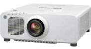 Panasonic PT-RZ670WU 6500 lm WUXGA 1-Chip DLP Projector, White (without lens); 17.0 mm (0.67 in) diagonal (16:10) Panel size; DLP chip x 1, DLP projection system Display method; 2304000 (1920 x 1200) pixels; Powered zoom (1.7-2.4:1), powered focus F 1.7-1.9, f 25.6 - 35.7 mm Lens; Laser diode Light source; 10000:1 Contrast; UPC 885170197138 (PTRZ670WU PT-RZ670WU) 