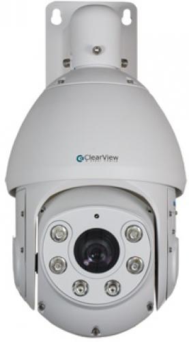 Clearview PTZ-98 23x Optical Cost-effective PTZ Dome Camera with IR Range 260 feet; High resolution 700 TVL; DWDR, Day/Night (ICR), DNR (2D&3D), Auto iris, Auto focus, AWB, AGC, BLC; Max 240/s pan speed, 360 continuous pan rotation; Up to 255 presets, 5 auto scan, 8 tour, 5 pattern; Support intelligent 3D positioning with DH-SD protocol; IR Range 260 feet; IP66 (PTZ98 PTZ-98 PTZ-98)