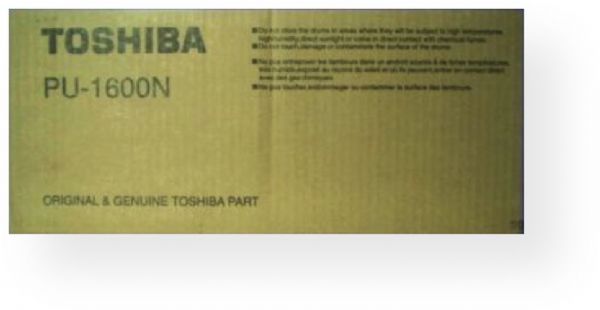 Toshiba PU-1600N Imaging Drum Unit for use with Toshiba e-Studio 16, 20 and 25 Copiers, Approx. 27000 pages @ 5% average coverage, New Genuine Original OEM Toshiba Brand (PU1600N PU 1600N PU-1600 PU1600)