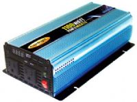 PowerBright PW1100-12 Modified Sine Wave Inverter 1100W Power 12V, Includes 6 AWG Alligator Cable, Anodized aluminum case, durability & maximum heat dissipation, Digital Led Display, Built-in Cooling Fan, Overload Indicator, External, Replaceable spade-type Fuse (PW110012 PW1100 12 PW-110012 PW 110012 PW1100 PW-1100 Power Bright) 