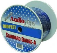 Audiopipe PW-4100BL Four Gauge Primary 100ft. Power Cable, Blue, Pure Oxygen Free Copper Ultra Twisted High Strand Wire (PW4100BL PW 4100BL PW4100-BL PW-4100 PW4100 Audio Pipe) 