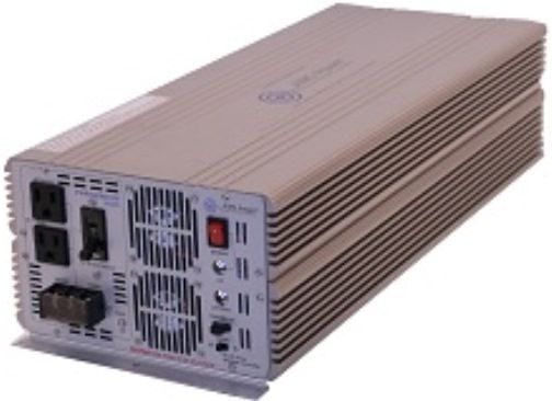 AIMS Power PWRIG500012W Industrial Grade Power Inverter, 5000W max continuous power with 10000W surge for 9 seconds, Modified sine wave with pulse width modulation, Power switch LED is also a self test light - Green, Overload fail LED - Red, Overload and over temperature LED indicators, UPC 840271000770 (PWR-IG5000-12W PWRIG-500012W PWRIG5000-12W PWR-IG-500012W)