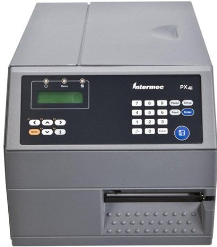 Intermec PX4C010000000040 Model PX4i High Performance Direct Thermal-Thermal Transfer Printer, Resolution 16 dots/mm (406 dpi), Parallel IEEE 1284 Interface, 16MB Flash memory, 32MB SDRAM, 1 Compact Flash slot, Print Speed 100  250 mm/s (4  10 ips), Thickness 2.4 to 10 mil (PX4C-010000000040 PX4C 010000000040 PX4C01 0000000040 PX4C01-0000000040 PX-4I PX 4I PX4)