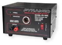 Pyramid Model PS15 10 Amperes (12 Amperes Surge) Power Supply with Cigarette Socket, Overload Protection and Auto Reset; Perfect for Home, Shop and Hobbyist; Input: 115V AC, 60Hz, 270 Watts; Output: 13.8V DC; 10 AMP Constant/12 AMP Surge; UPC 068888701679 (10 AMP CONSTANT 12 AMP SURGE 13.8V DC POWER SUPPLY PYRAMID-PS15 PYRAMID PS15 PYRPS15) 