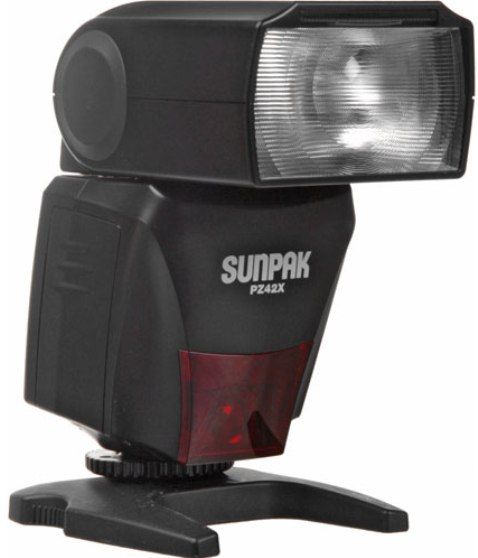 Sunpak PZ42XN Digital Flash for Nikon, with I-TTL Flash Control Mode, Guide Number of 138 -ISO 100/feet, Auto focus assist for low light shooting up to 16 feet, Bounce flash head with 90 degree range, Swivel flash head with 180 degrees left and 120 degrees right, Bright, easy-to-read LCD display and easy-to-use controls, Built-in wide angle diffuser, Manual power and zoom head settings, Powered by 4 AA batteries, Auto power off (PZ-42XN PZ 42XN PZ42 XN PZ42-XN)