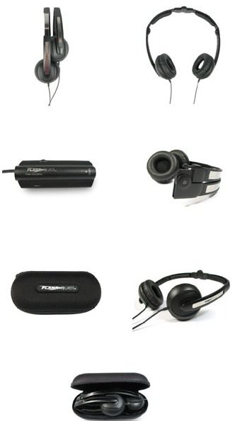 Outside The Box PLANEQUIETNC7 Noise Cancelling Headphones, Foldable headband, Volume control, Protective EVA case, ANC On/Off Switch, Dual-pin airline adapter (PLANEQUIETNC7)